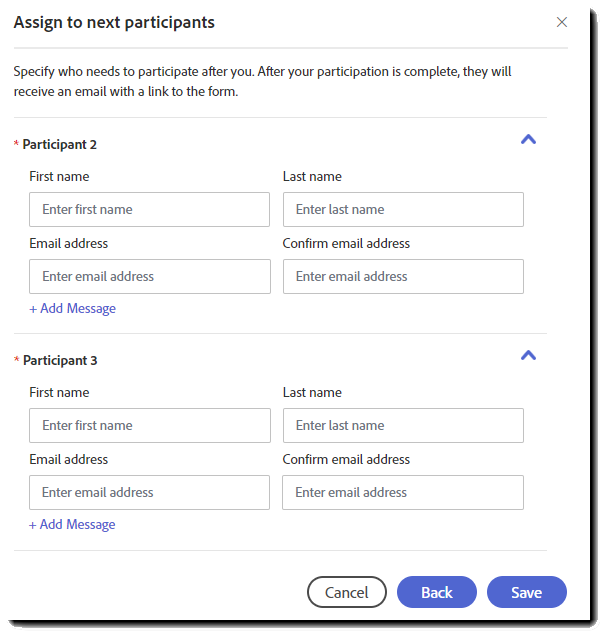 Tildel de næste deltagere