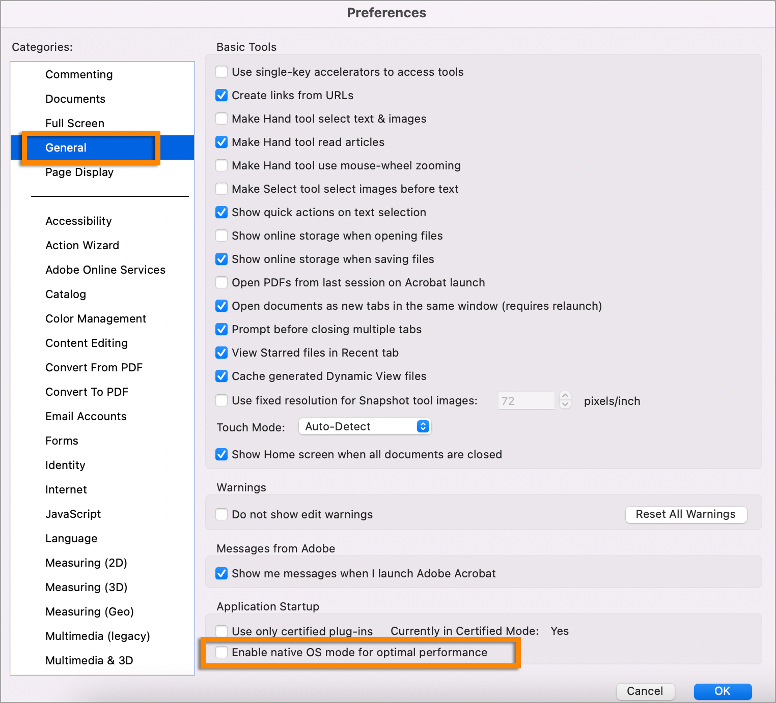 Aktiviere den nativen Apple Silicon-Modus
