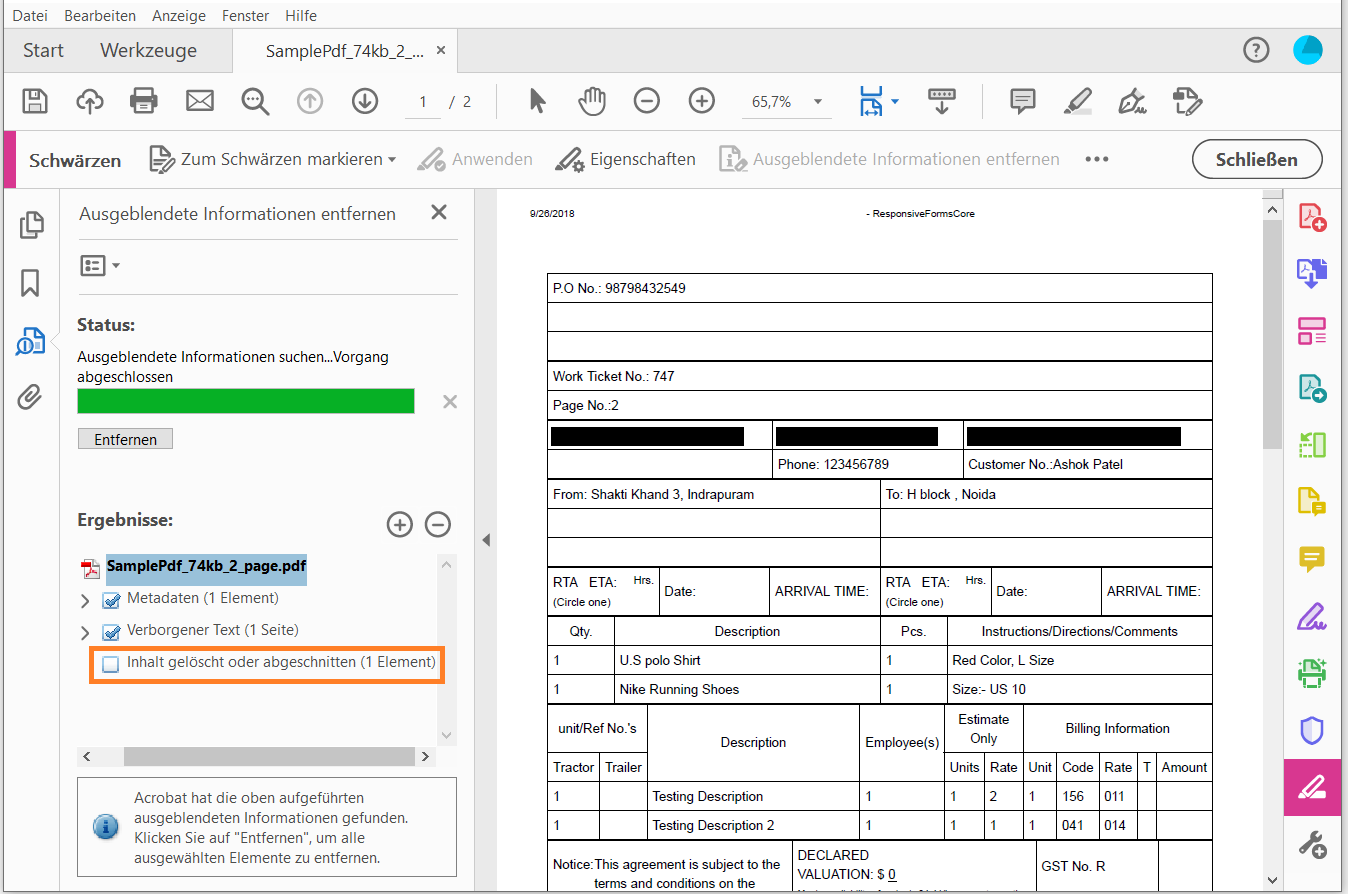 Deaktivieren Sie die Option Überlappende Objekte entfernen