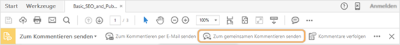 Zum gemeinsamen Kommentieren senden