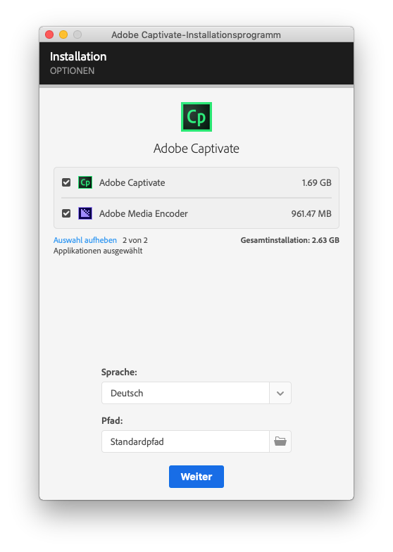 Wählen Sie eine Option