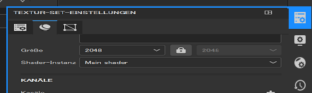 Bild, das zeigt, wo Sie auf der Benutzeroberfläche klicken müssen, um das Fenster „Textursatz-Einstellungen“ anzuzeigen.