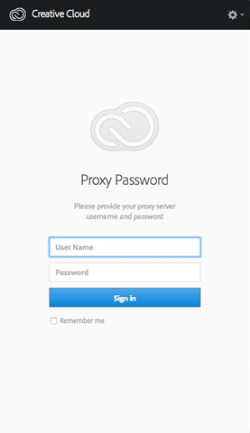 Proxy password