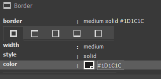 Setting border color for all sides