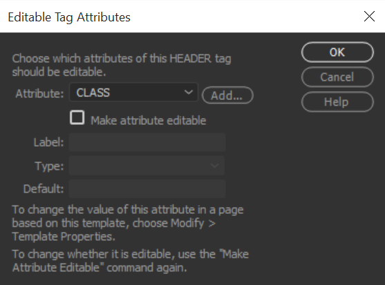 Make attributes editable