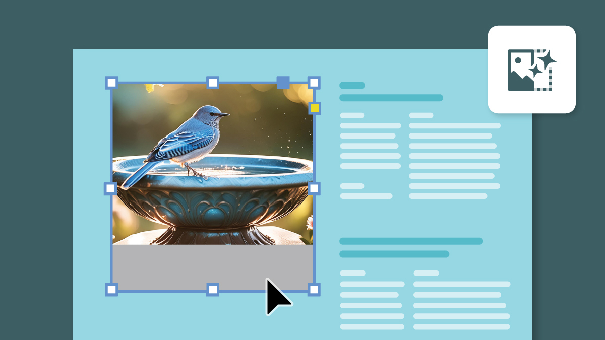 Automate complex edits by extending images beyond borders