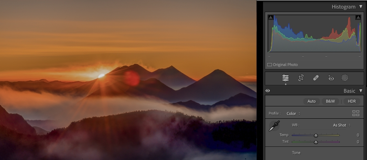 Image before applying HDR effect