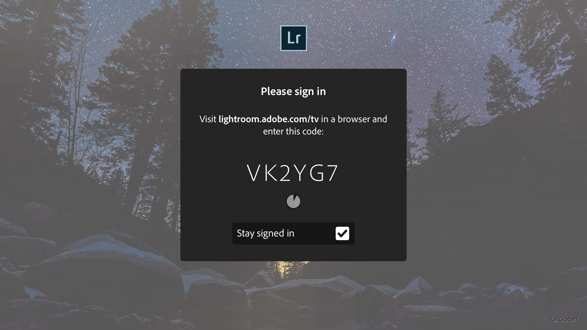6-digit code shown on your TV
