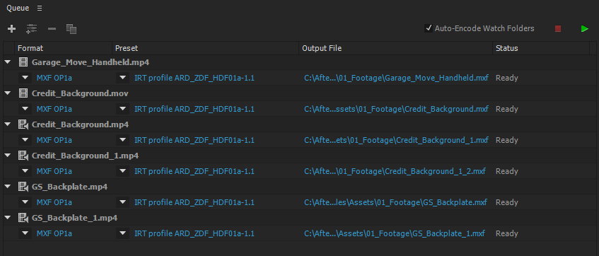 Media source in queue panel