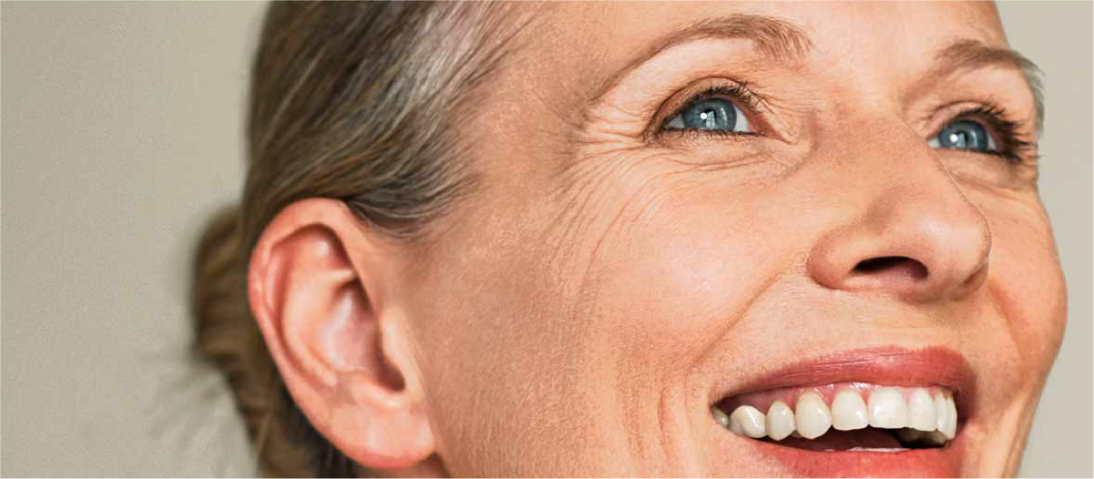 An image showing before applying Smooth Skin Quick Action in Photoshop