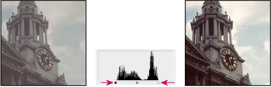Photoshop Adjusting black and white points