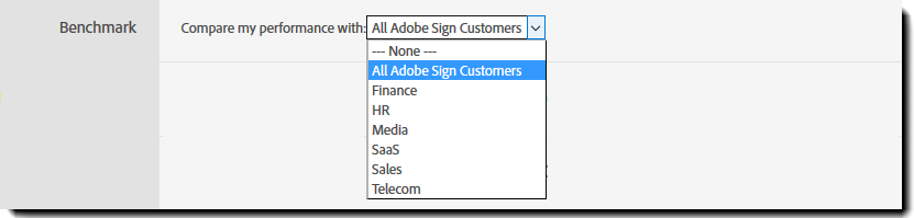 Report parameter - Benchmark
