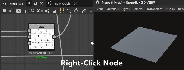 Viewing node vs graph outputs in 3D View