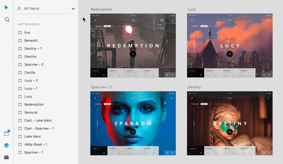 Search in Layers panel