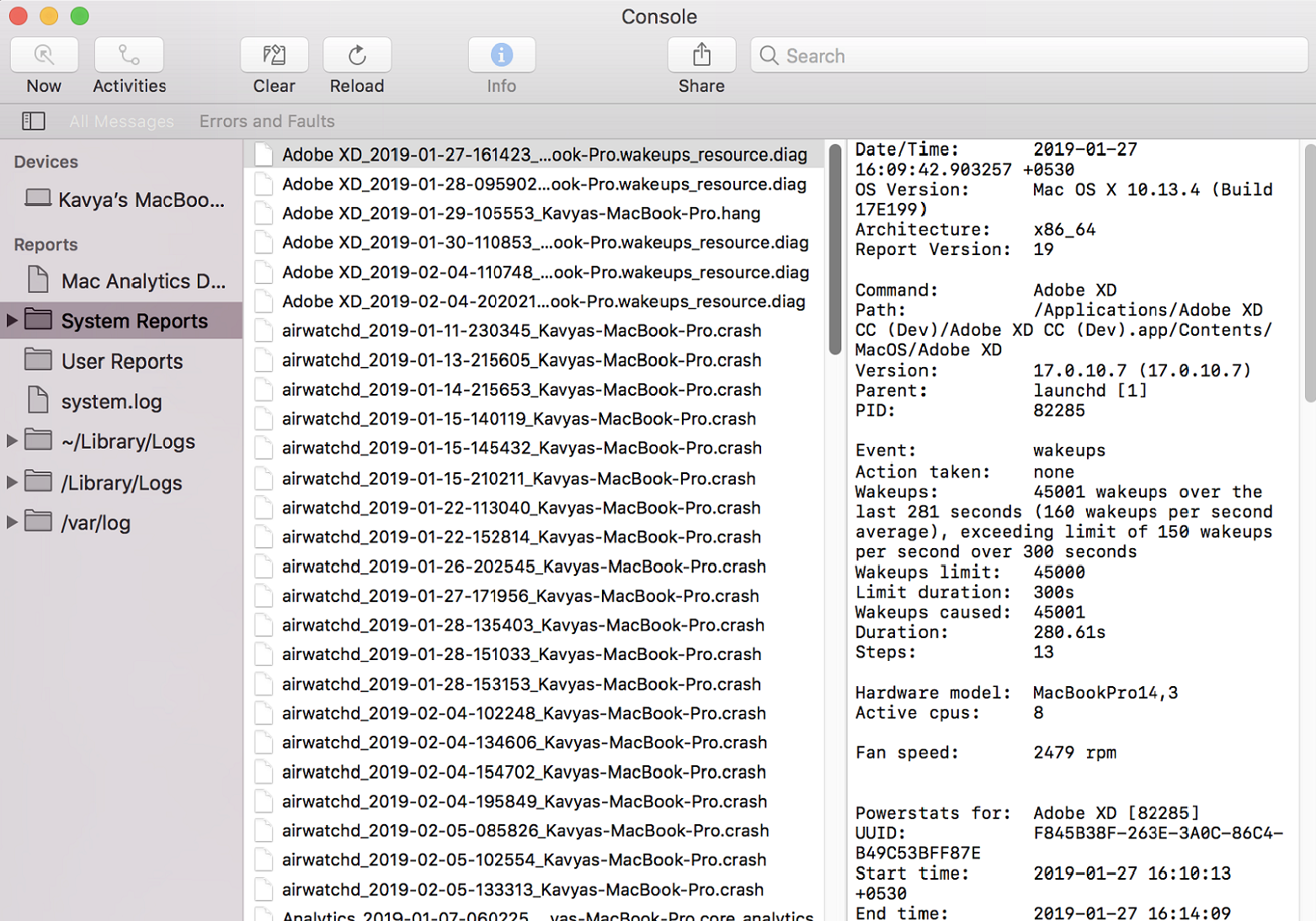 [Mac]-System Reports