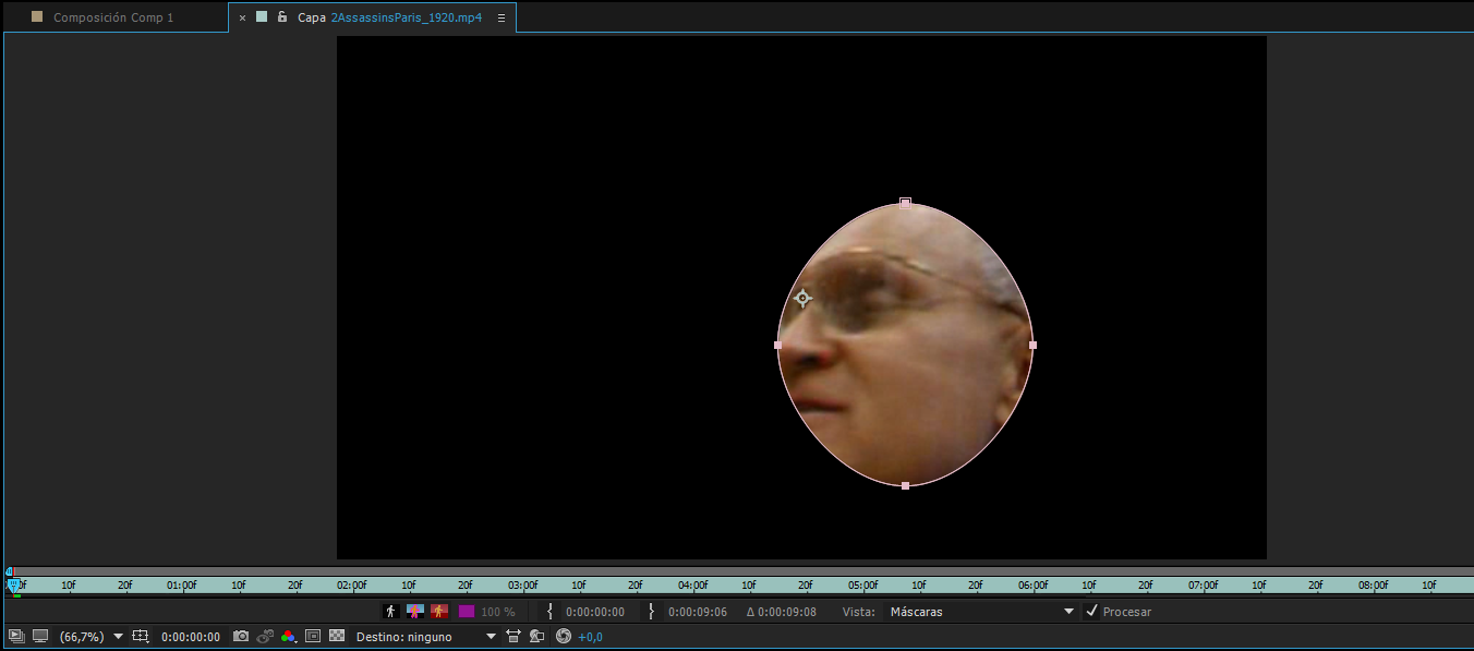 Dibujo de una máscara