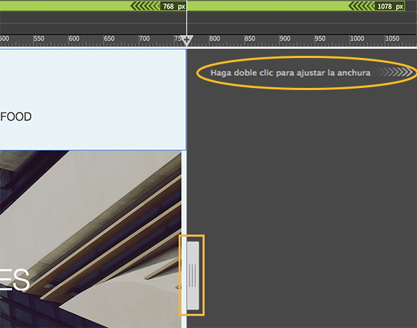 Cambiar el tamaño de la vista