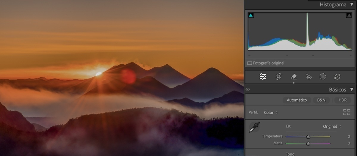 Imagen antes de aplicar el efecto HDR