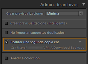 Realizar una segunda copia en