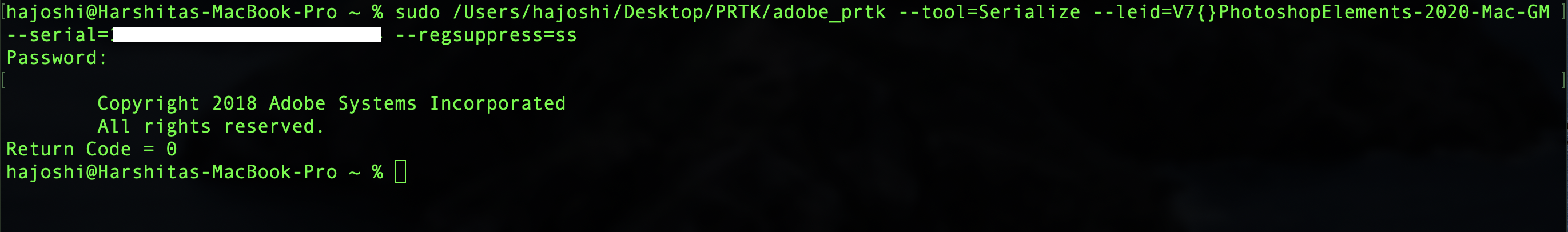 Herramienta PRTK en macOS