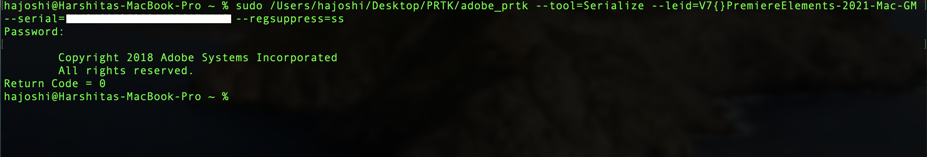 Herramienta PRTK en macOS