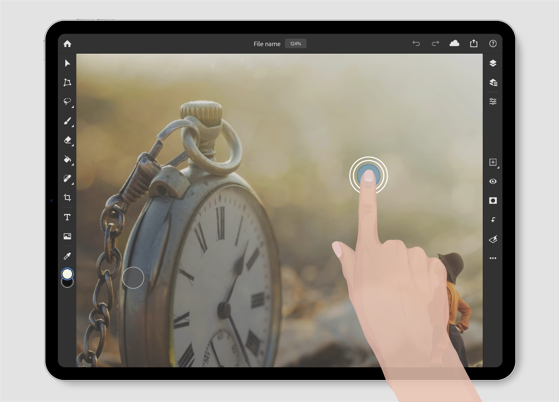 piirtoalueen koon palautus