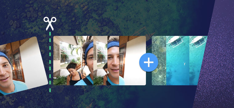 Muokkaa leikkeitä aikajanalla