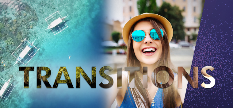 Lisää ja muokkaa siirtymiä