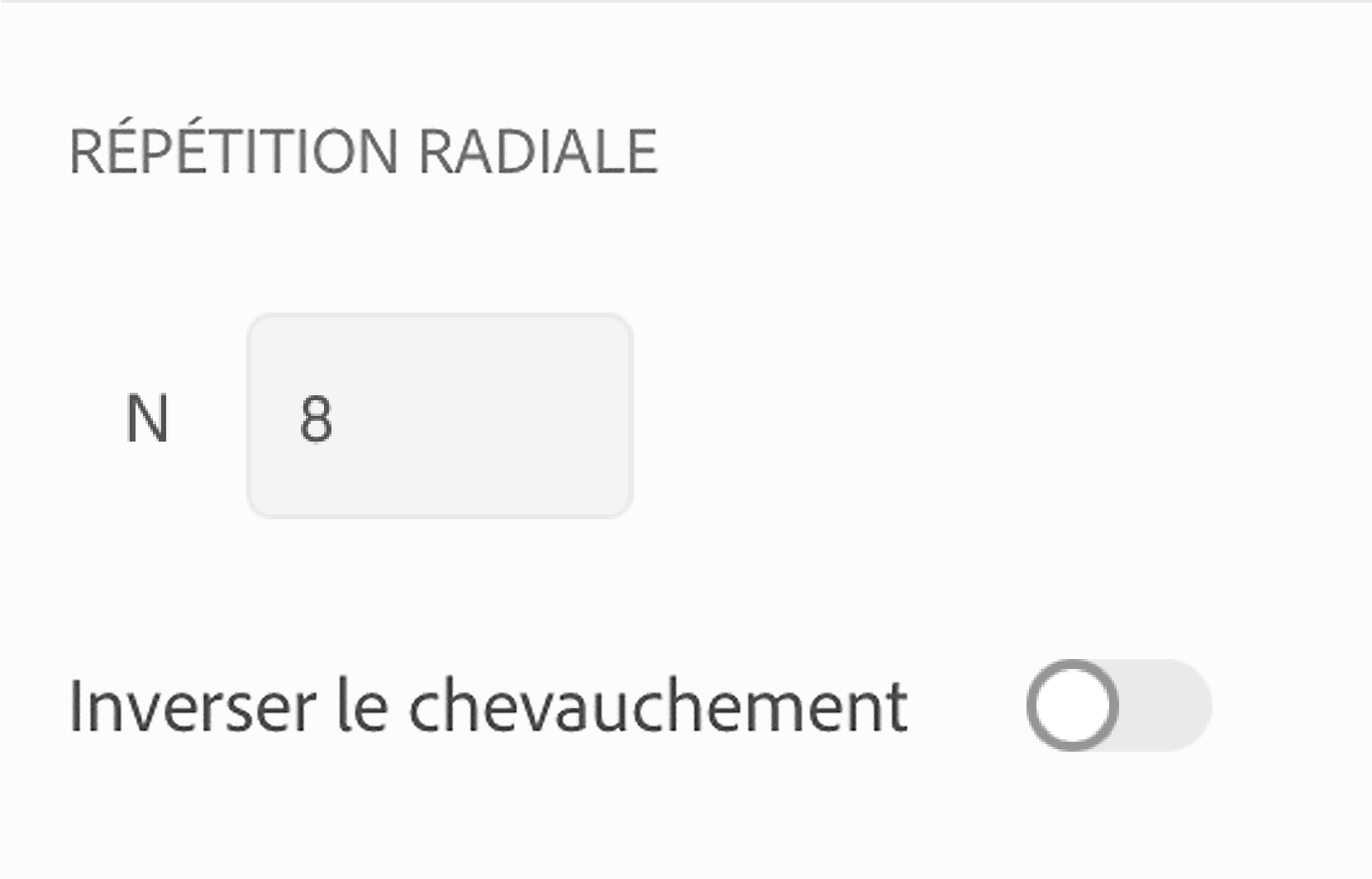 Répétitions radiales