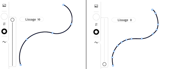 Lissage pour l’outil Crayon