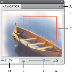 Panneau de navigation dans Photoshop