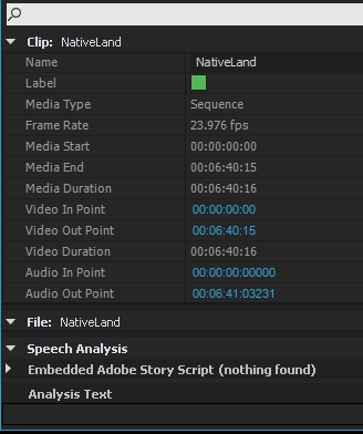 Avant la recherche, toutes les propriétés sont affichées.