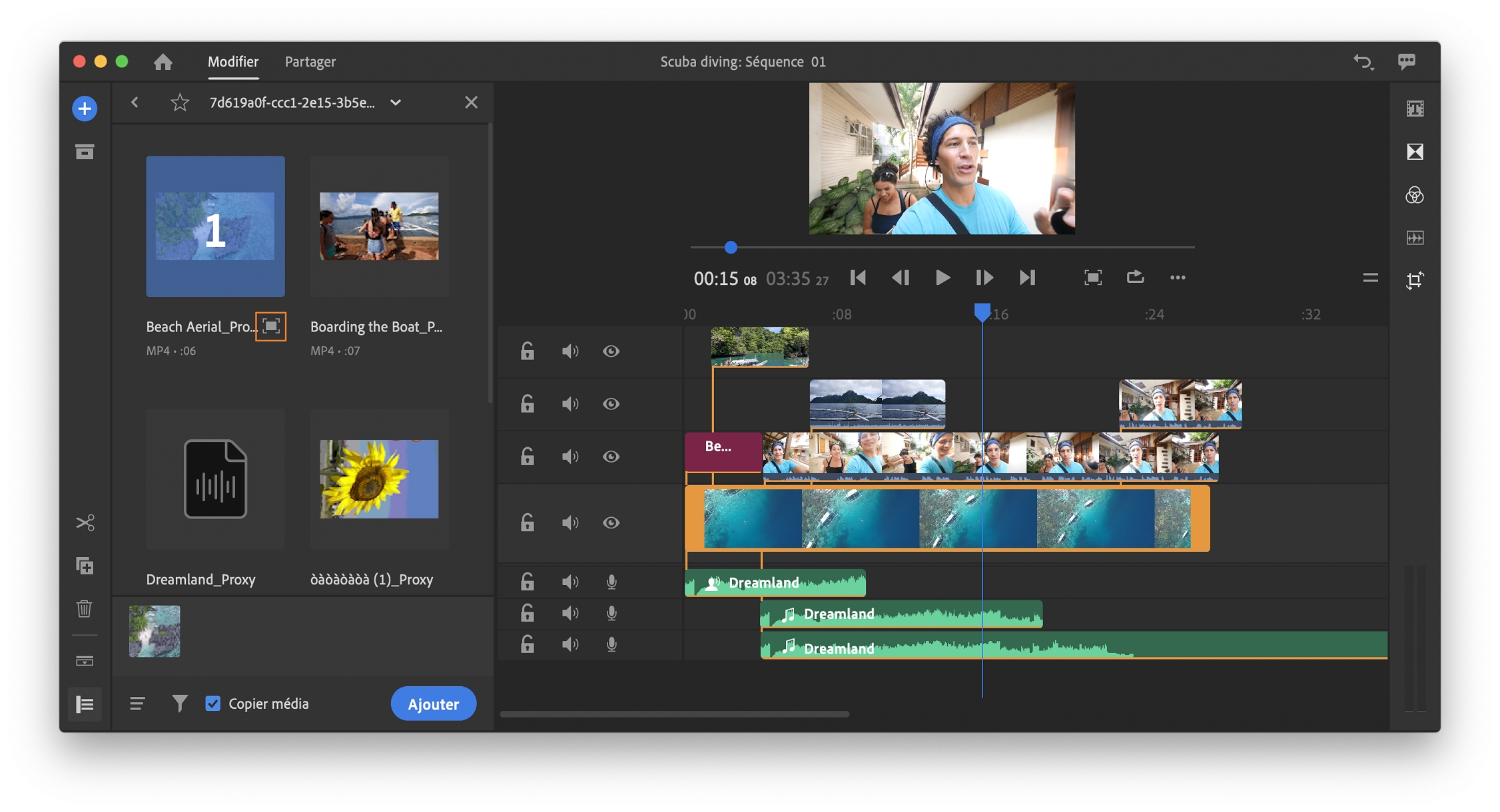 Ouvrir un plus grand aperçu de l’élément sélectionné