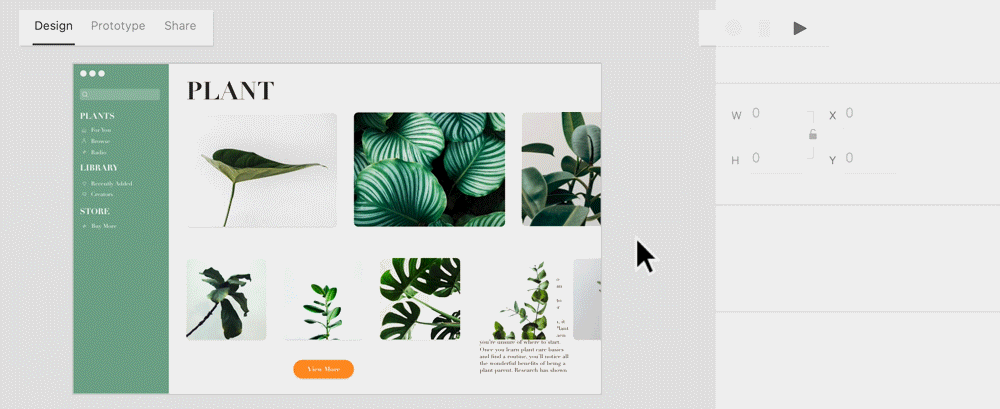 défilement horizontal
