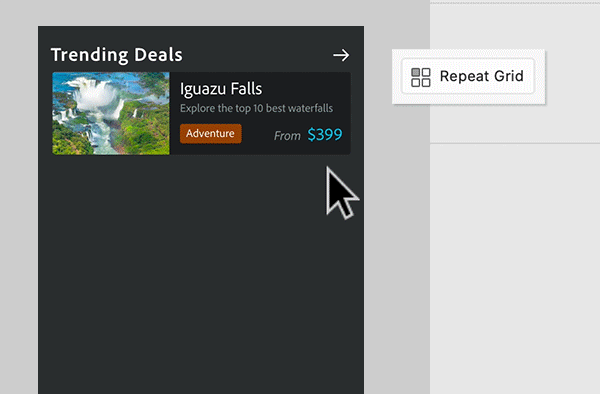 Répéter les éléments