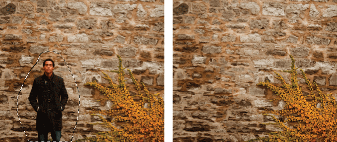 Riempimento in base al contenuto di Photoshop