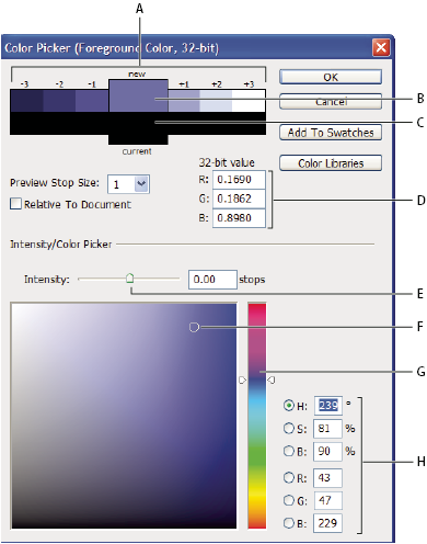 Selettore colore HDR di Photoshop