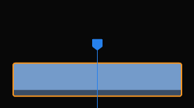 Suddivisione di una clip nella timeline