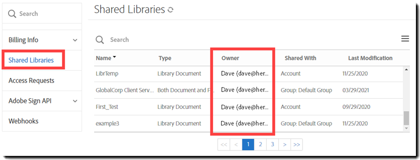 Risorse della libreria condivise