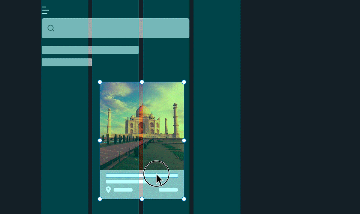 Posizionare gli oggetti all'interno delle griglie di layout