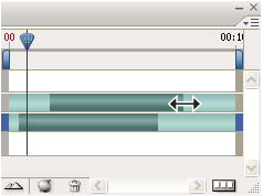 Photoshop レイヤーデュレーションバーをドラッグ