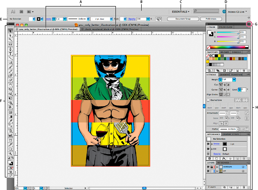Illustrator 기본 작업 영역