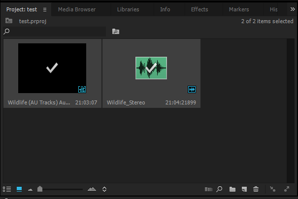 [Premiere Pro로 내보내기] 대화 상자