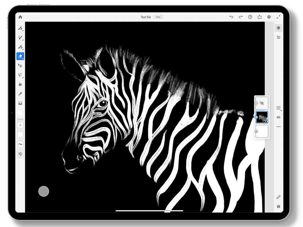 Lag hjelper deg med å holde de forskjellige elementene i kunstverket separert, slik at det er enkelt å redigere dem.
