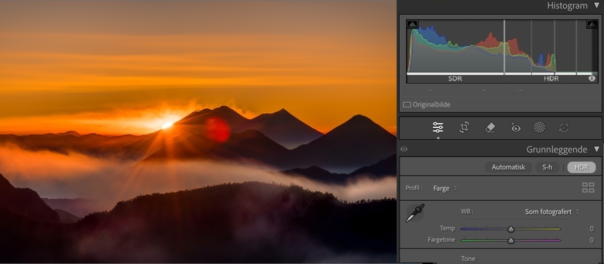 Bilde etter at HDR-effekten er tatt i bruk