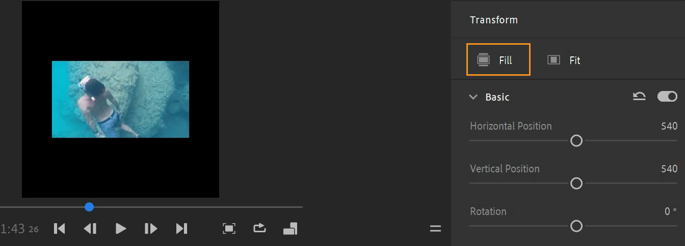 Preenchimento para enquadrar