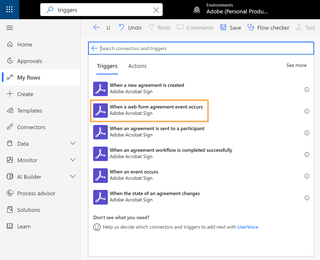 Använd Power Automate Sign-anslutning för att automatisera webbformulärprocesser