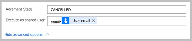 Aktivera sändning på uppdrag av att använda Acrobat Sign Government-anslutning.