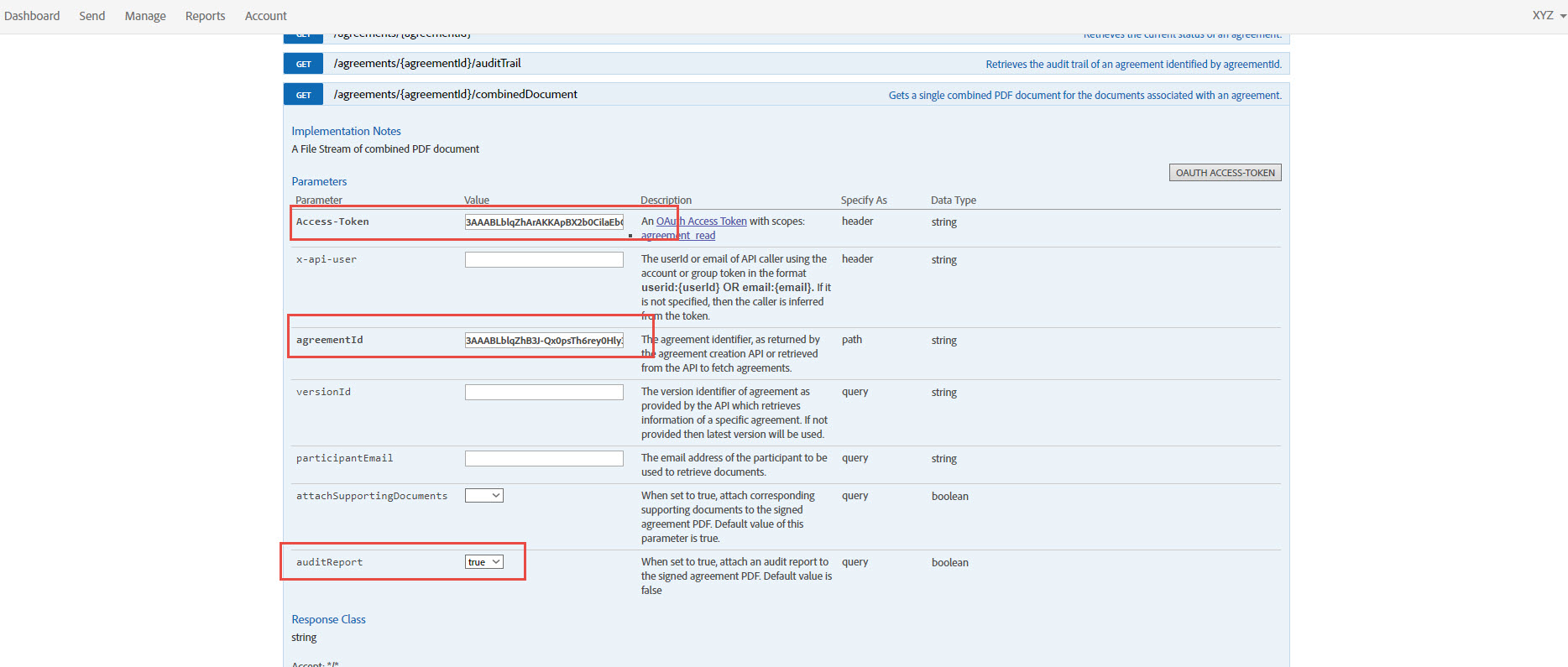 Hämta kombinerade dokument