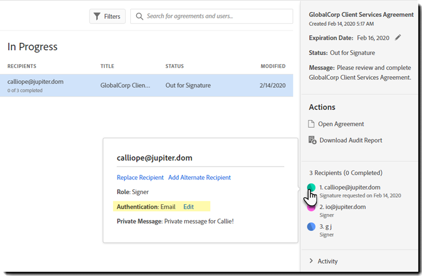 Redigera autentiseringsmetod